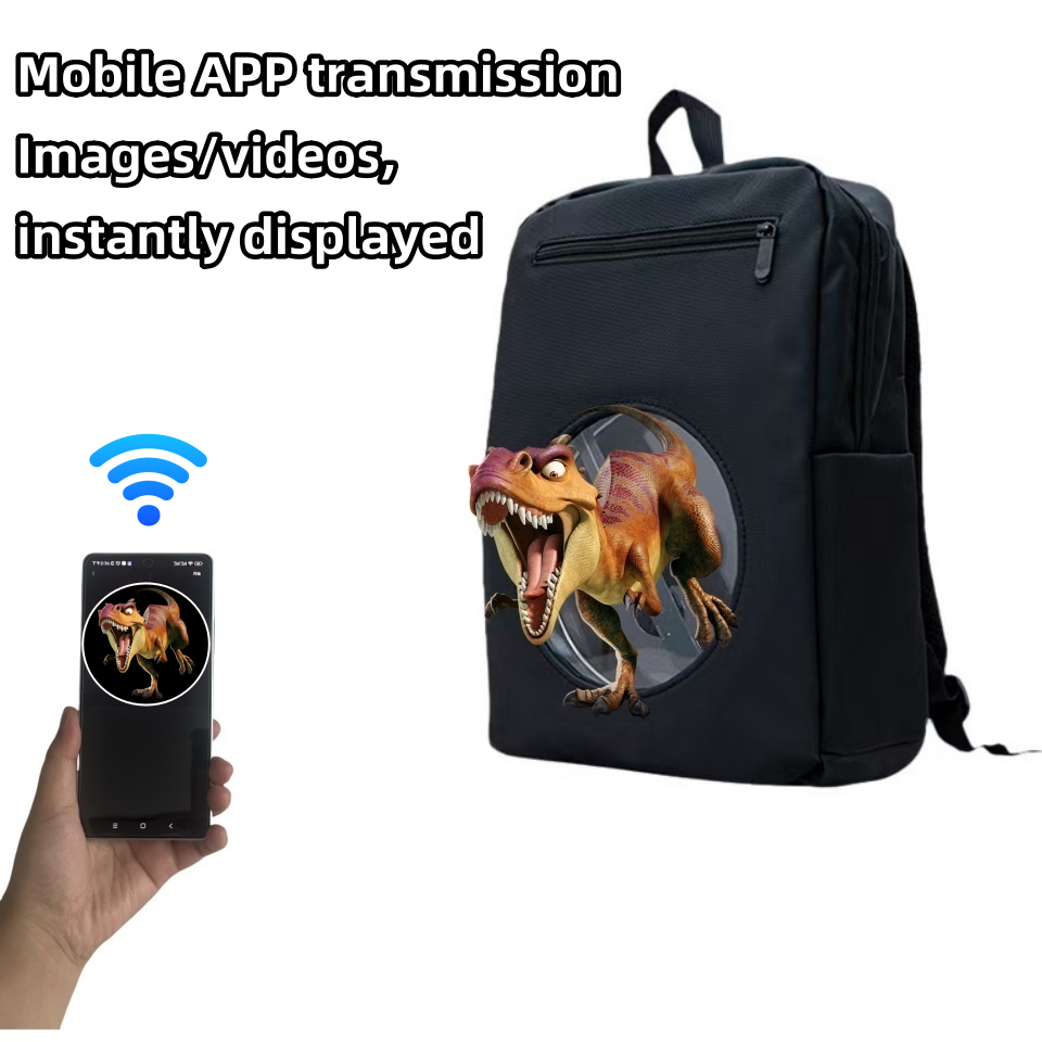 Wiilala Cross-border 3D Holographic Backpack Mobile Outdoor Advertising Display Stereoscopic Projection 3D Holographic Backpack, Supports Content Replacement Via Mobile AppSupports 5V3A Power Bank photo 6