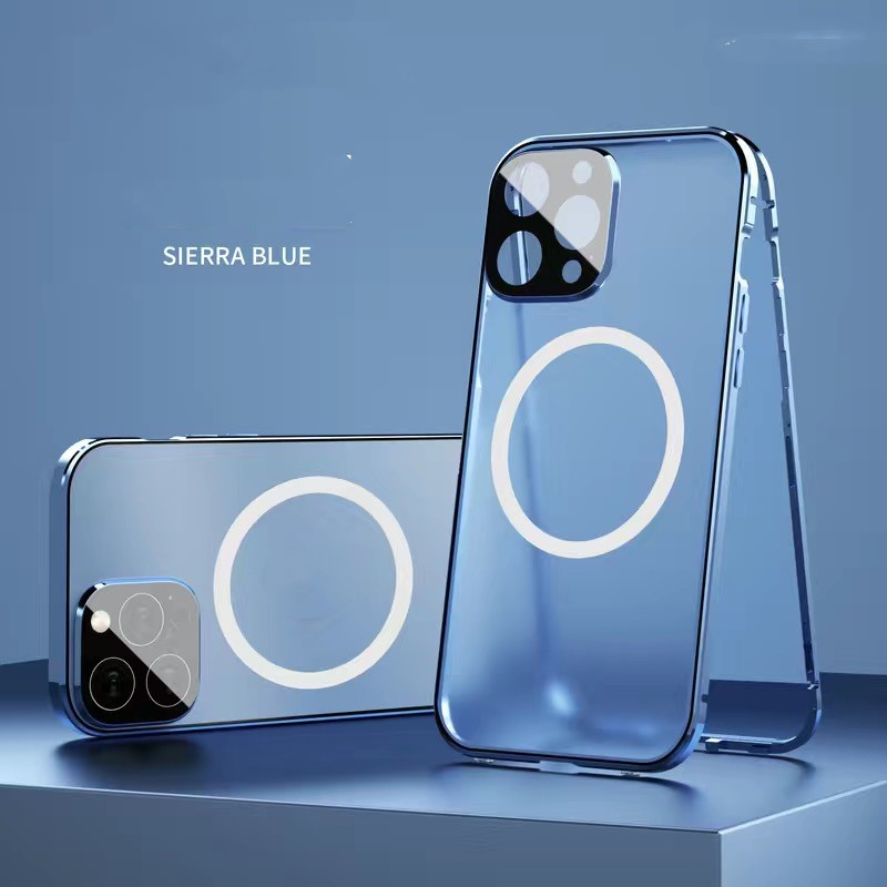 New Phone Case Magsafe Magnetic All-inclusive Double-sided Glass Anti-fall Shell photo 8