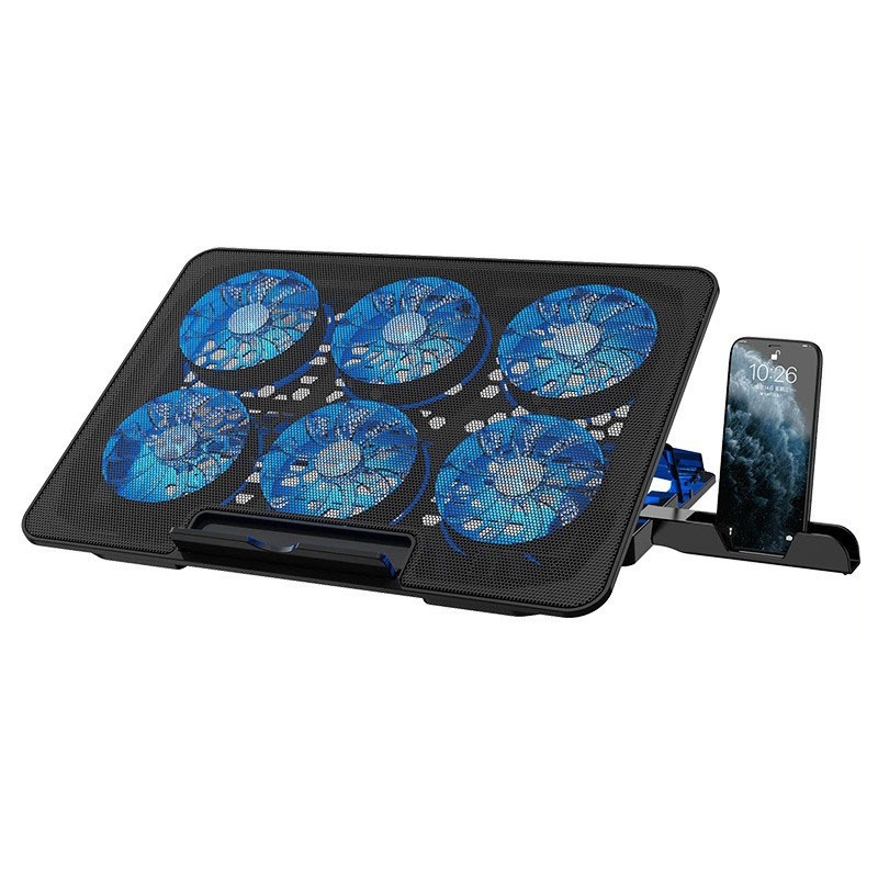 13-17inch Laptop Cooling Pad With 6 Quiet Fans, 6 Height Wind Speed photo 3