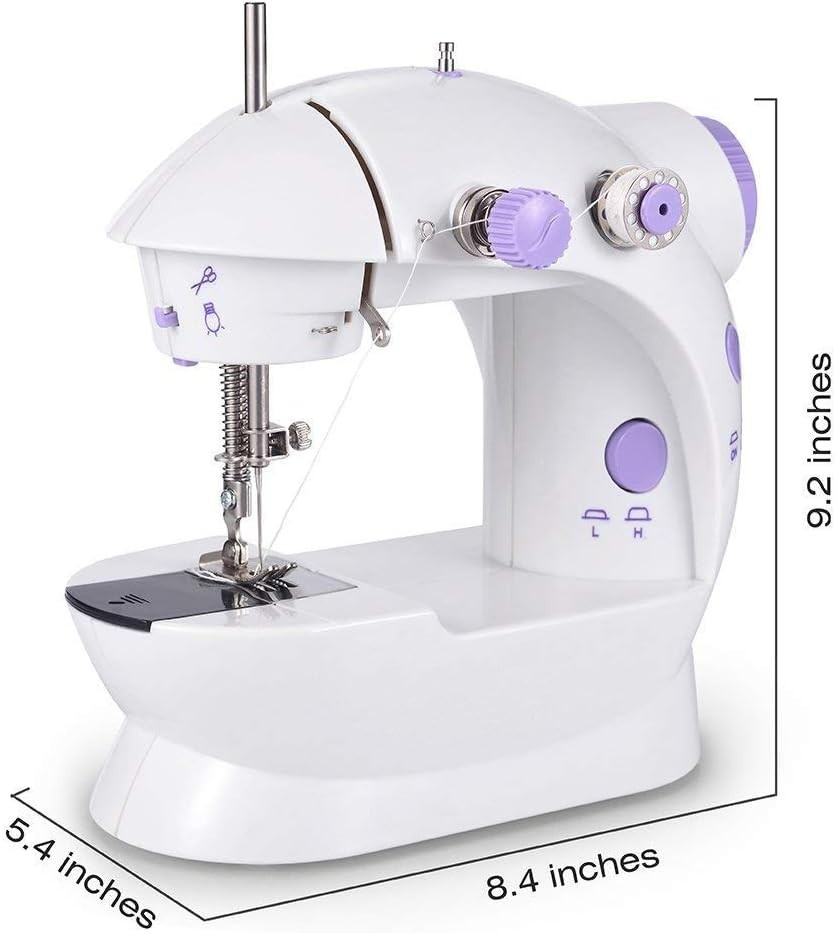 Electric Sewing Machine Portable Mini 12 Stitches Pedal Household For Beginner photo 2