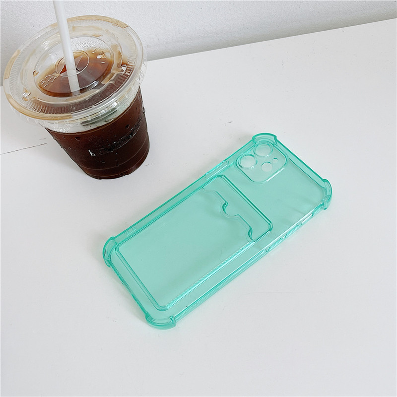 Simple Transparent Card Phone Case All-inclusive Soft Silicone Drop-resistant photo 6