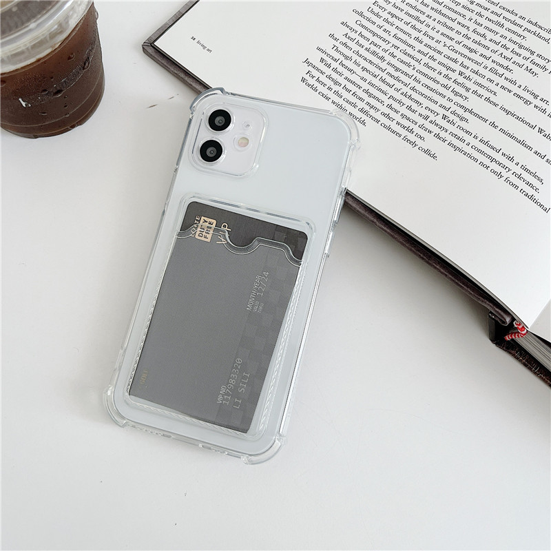 Simple Transparent Card Phone Case All-inclusive Soft Silicone Drop-resistant photo 8