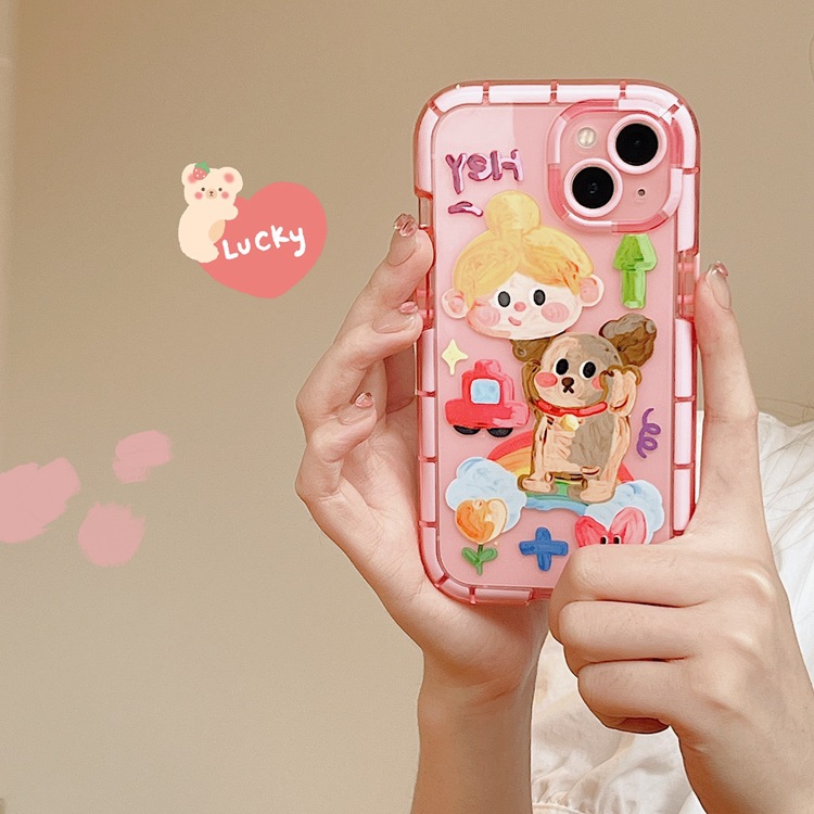 Cute Oil Painting Dog Phone Case photo 3