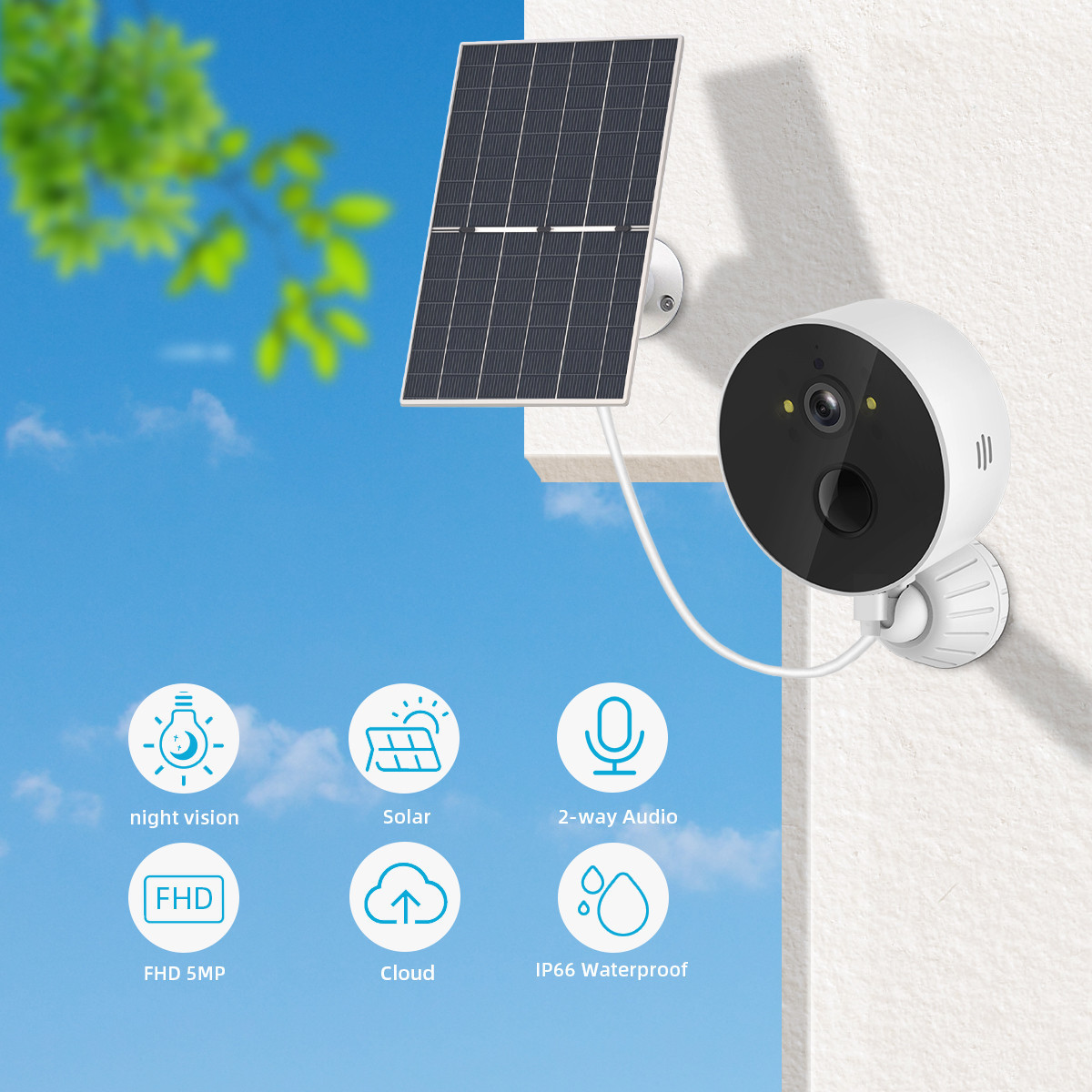 Solar Cell Monitoring Camera Outdoor Low Power Consumption photo 6