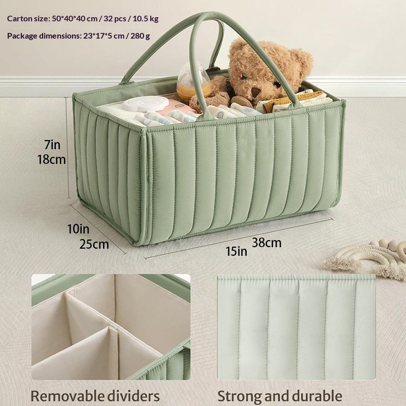 Handheld Portable Mommy Bag Large Capacity Professional Customized Maternal And Child Storage Bag - Flower Beige photo 2