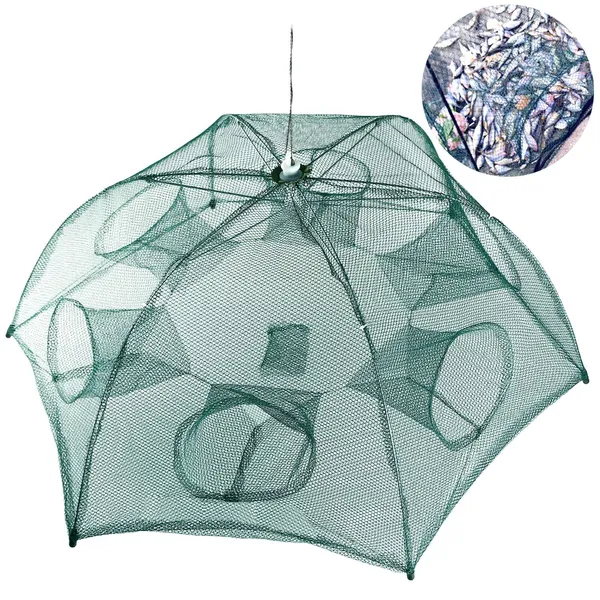 Fishing Trap Net Portable Folded Fishing Bait Trap Shrimp Minnow Crab Bait Net photo 1