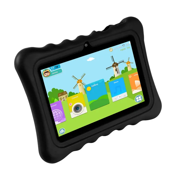 Shock-resistant Silicone Snap-on Case With Stand For 7' Tablets photo 1