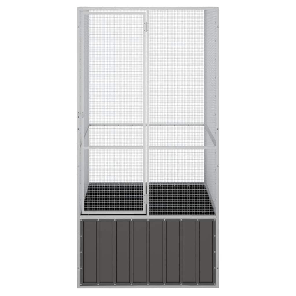   bird cage anthracite 111x107x211.5 cm Galvanized   bird cage photo 5