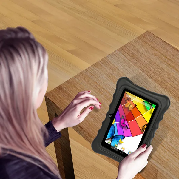 Shock-resistant Silicone Snap-on Case With Stand For 7' Tablets photo 5