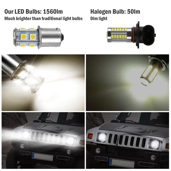 20Pcs 12V Car Light Bulbs 4500K 14MM Aluminum Alloy Turn Signal Light photo 5