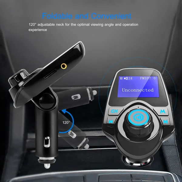 Car Wireless FM Transmitter MP3 Player Hand-Free Call USB Charger AUX Input photo 4
