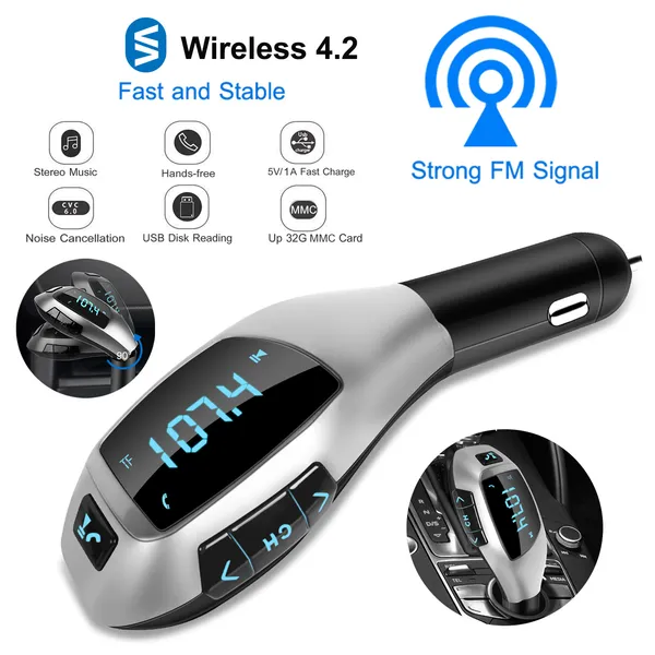 Car FM Wireless Transmitter USB Charge Hands-free Call MP3 Player photo 4