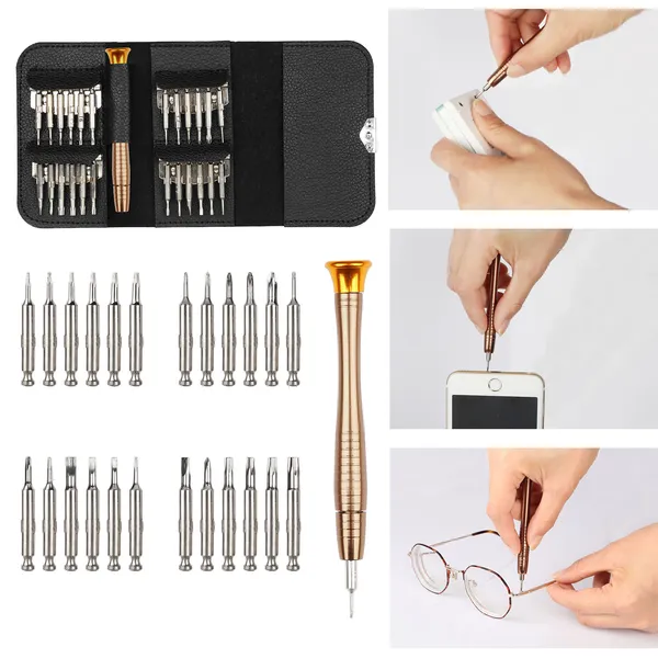 25 In 1 Multipurpose Precision Screwdriver Wallet Kit Repair Tools photo 5