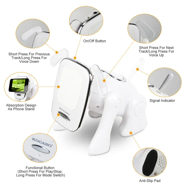 Puppy Dog Wireless Speaker Portable Mini Music Player Stereo Cute Animal Speaker photo 2