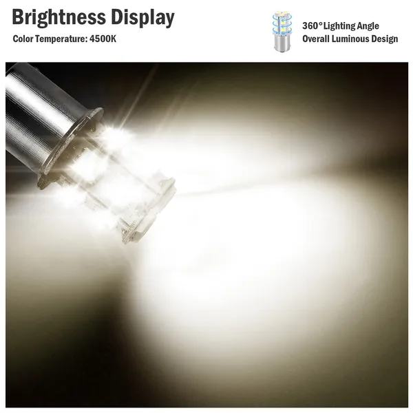 20Pcs 12V Car Light Bulbs 4500K 14MM Aluminum Alloy Turn Signal Light photo 2