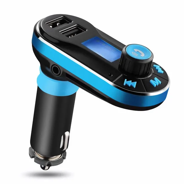 Car Wireless FM Transmitter Dual USB Charger Hands-free Call MP3 Player Aux-in LED Display Remote Controller photo 1