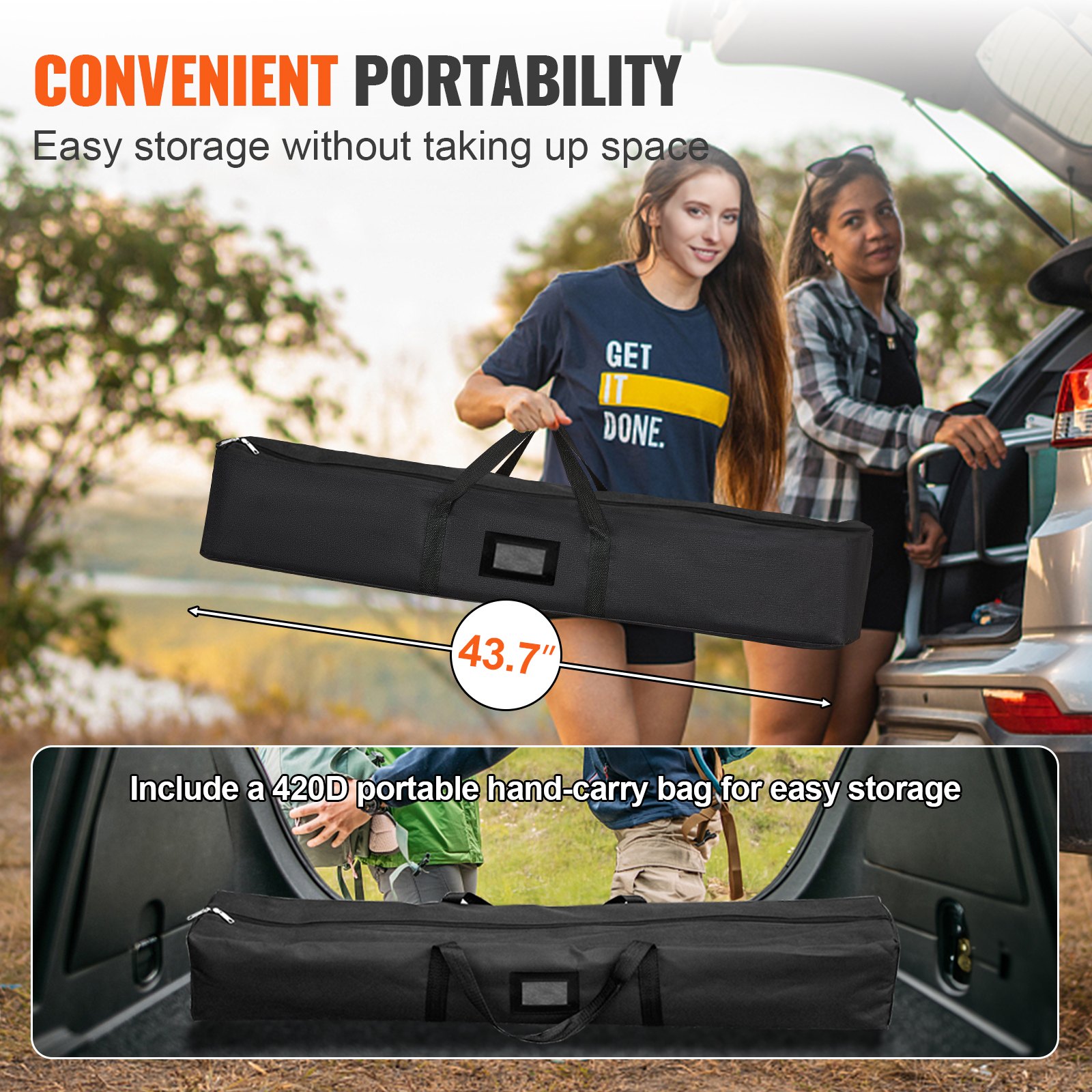 Projector Screen With Stand 150inch Portable Movie Screen 16:9 4K HD Wide Angle Outdoor Projector Screen Stand Easy Assembly With Storage Bag For Home Theater Office Outdoor Use photo 5