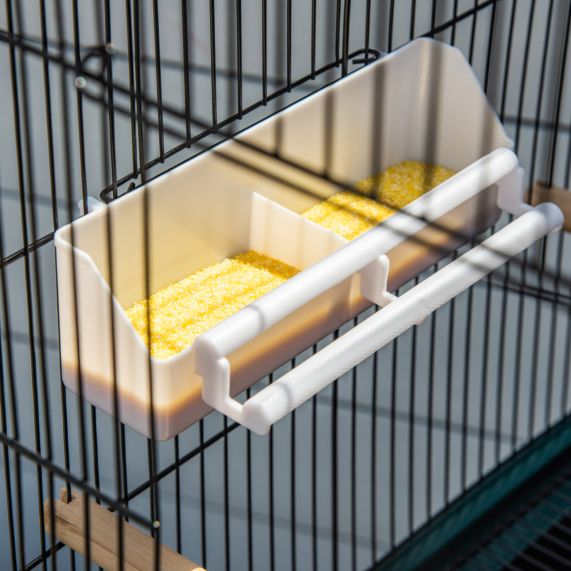 Large Bird Cage with 1.7 ft. Width for Wingspan, Bird Aviary Indoor with Multi-Door Design, Fit for a Canary, Finch, Conure, 55", Green photo 6
