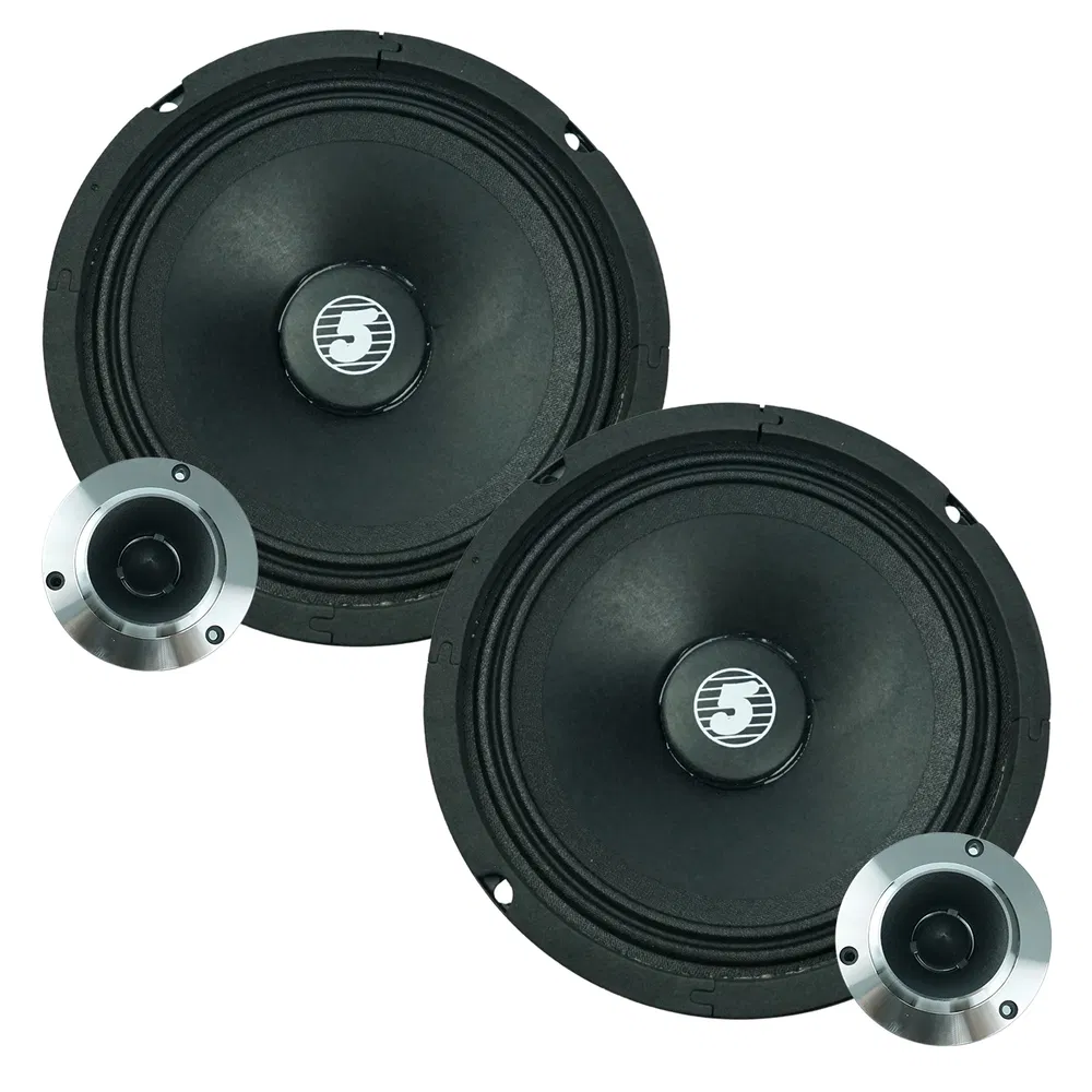 5 Core 6.5" Mid-Range Replacement 2Pc Pro Audio Car Speaker 360W 4 Ohms/8 Ohms 60W Aluminum Super Tweeters photo 6