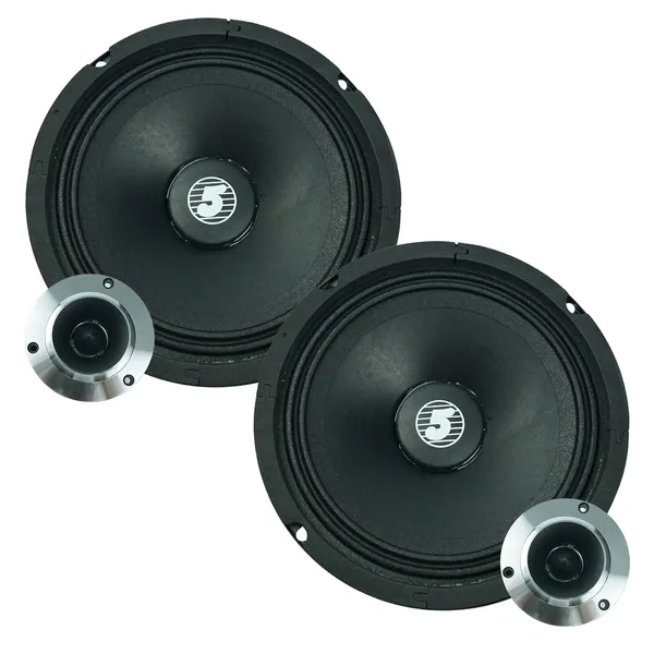 5 Core 6.5" Mid-Range Replacement 2Pc Pro Audio Car Speaker 360W 4 Ohms/8 Ohms 60W Aluminum Super Tweeters photo 1