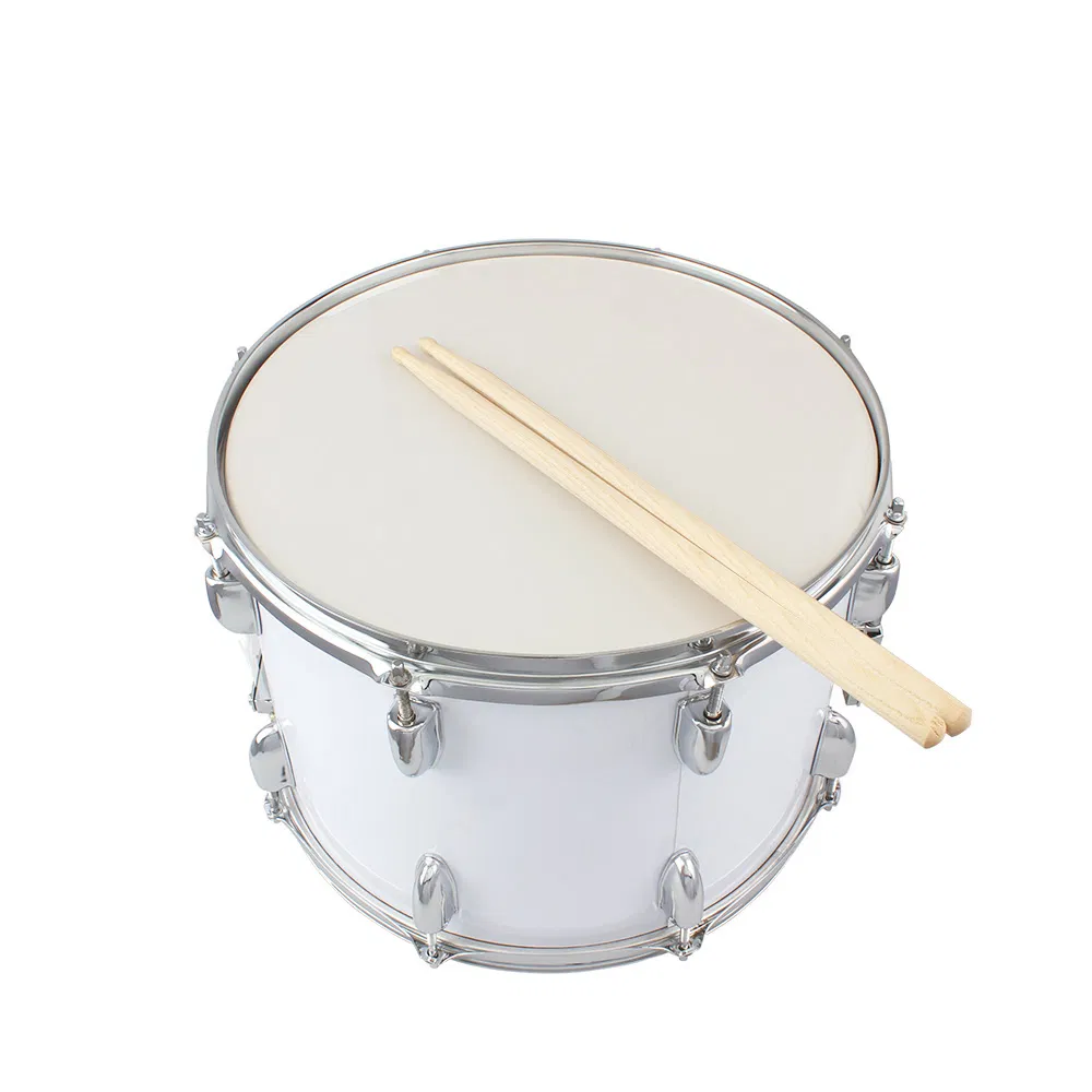14 X10 Inches Marching Drum Drumsticks Key Strap White photo 5