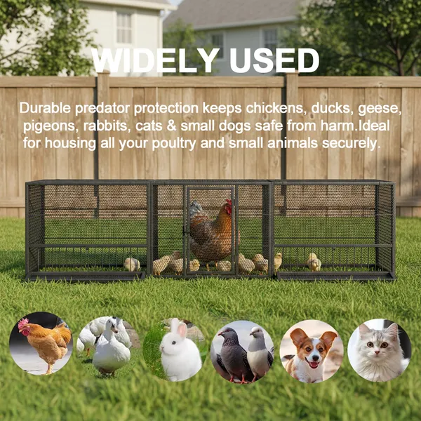 83"Thickened Chicken Coop Durable Pigeon Cage Outdoor Use Comfortable Poultry Cage For Home Breeding Easy-to-Install Design With Strong Load-Bearing Chicken Duck Goose Breeding photo 5