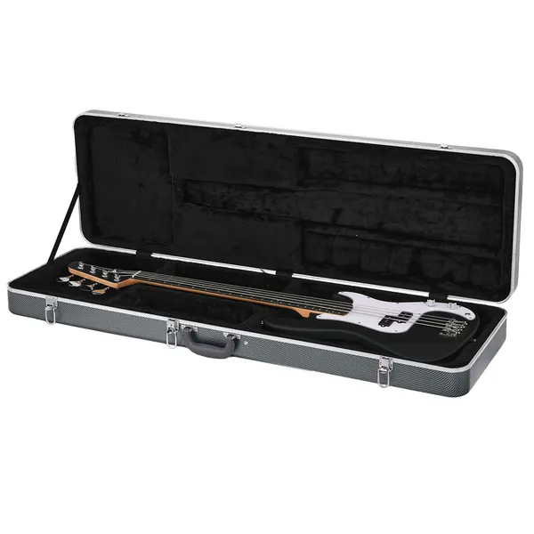 High Grade Electric Bass Guitar ABS Molded Hard Case Grayish Blue photo 5