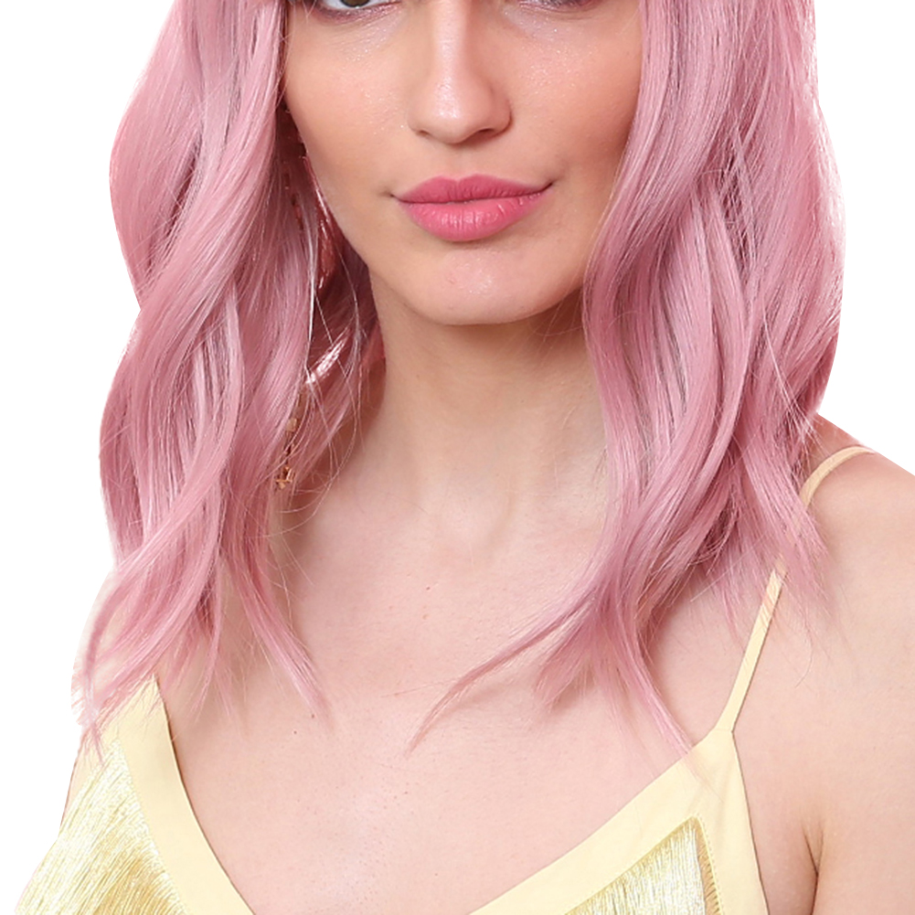 LC210-1 Curly Wavy Wig  Pastel Short Bob Synthetic Wigs Cosplay Costume Wigs For Women photo 6