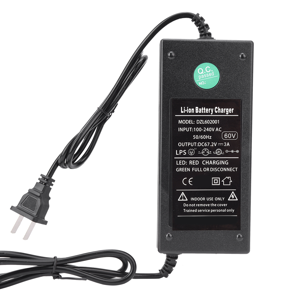 3A Plastic Portable Universal Battery Charger For 60V Electric Scooter Bike photo 3
