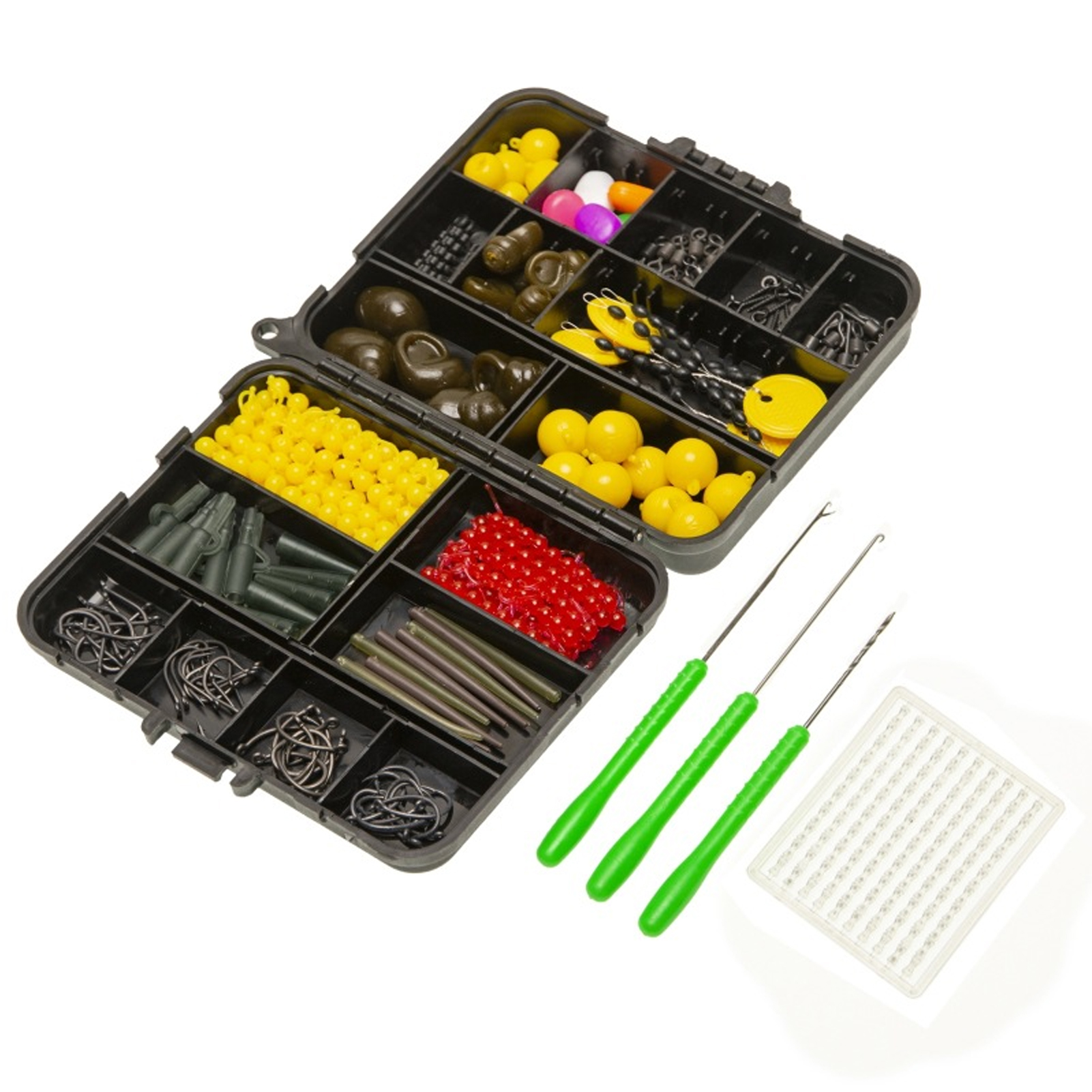 328pcs Carp Fishing Equipment Kit Carp Fishing Tackle Box Include Swivels Bait Float Fishing Needles Fishing Accessories photo 3