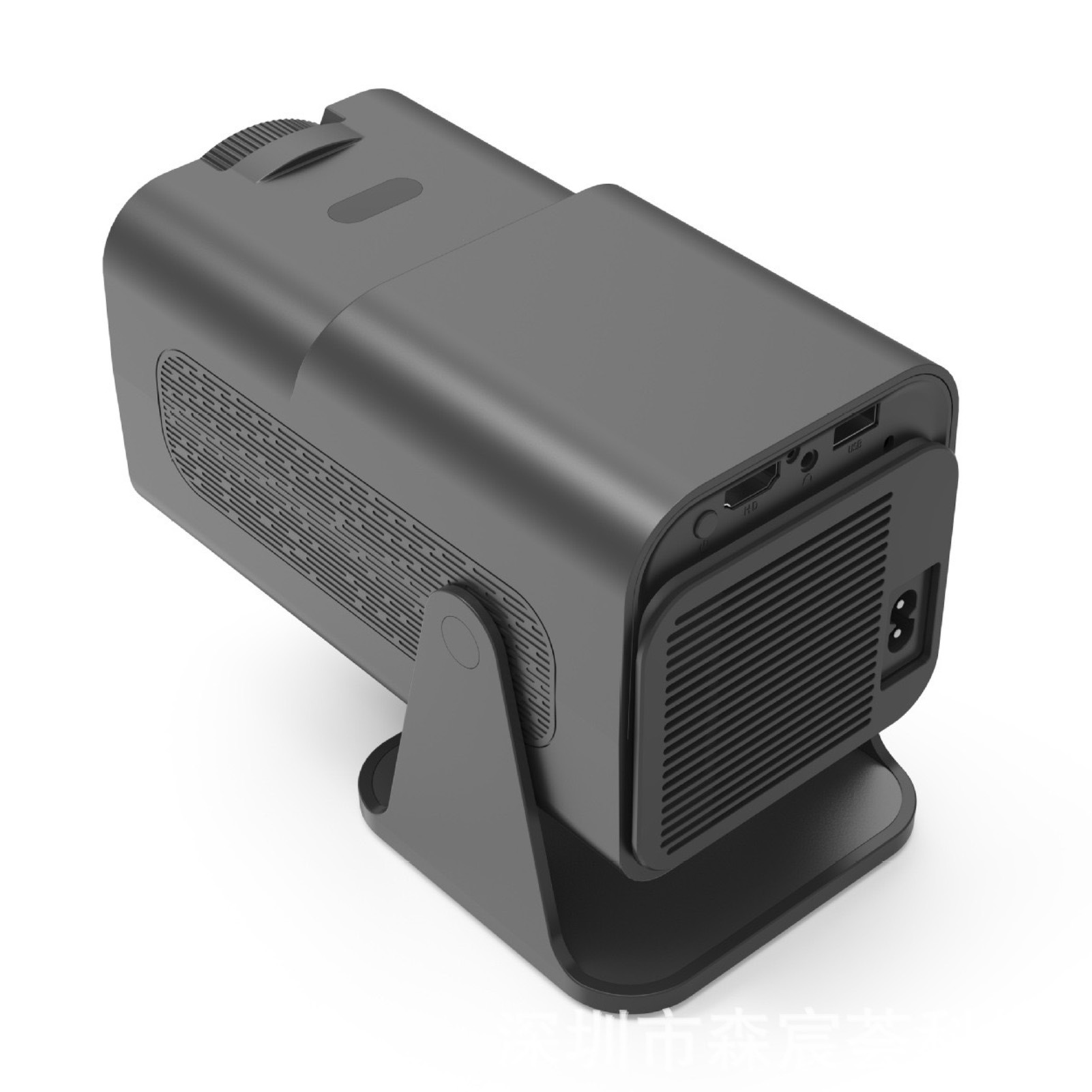 Projector HD For Home Theater Office 360 Degree Rotatable PTZ Portable Mini HY320 AU Plug 110‑220V Black photo 4