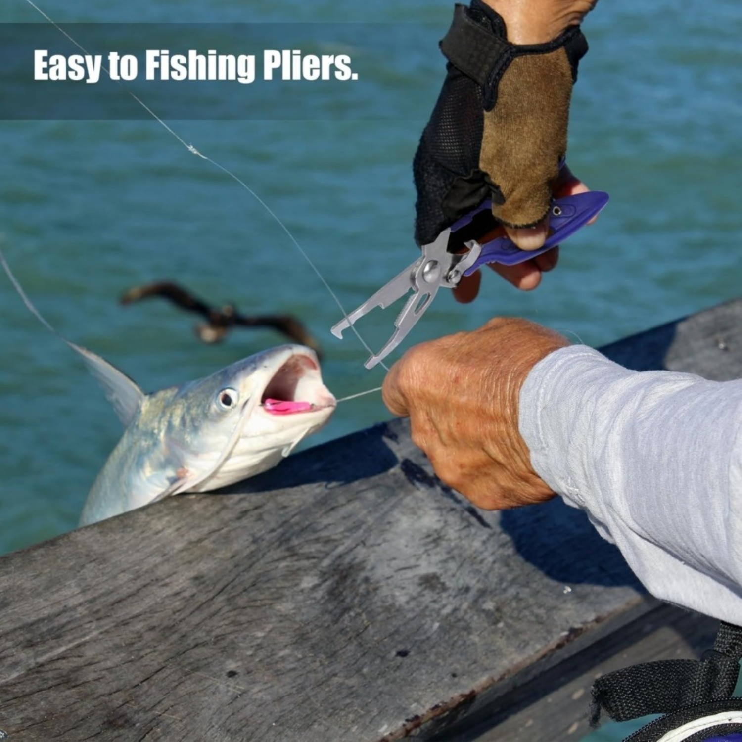 3-piece Fishing Fish Killer Set 24.5 Cm Aluminum Fish Killer Includes Fishing Pliers And Hook Remover Fishing Accessories For Beginners Outdoor Carp And Trout Fishing photo 5