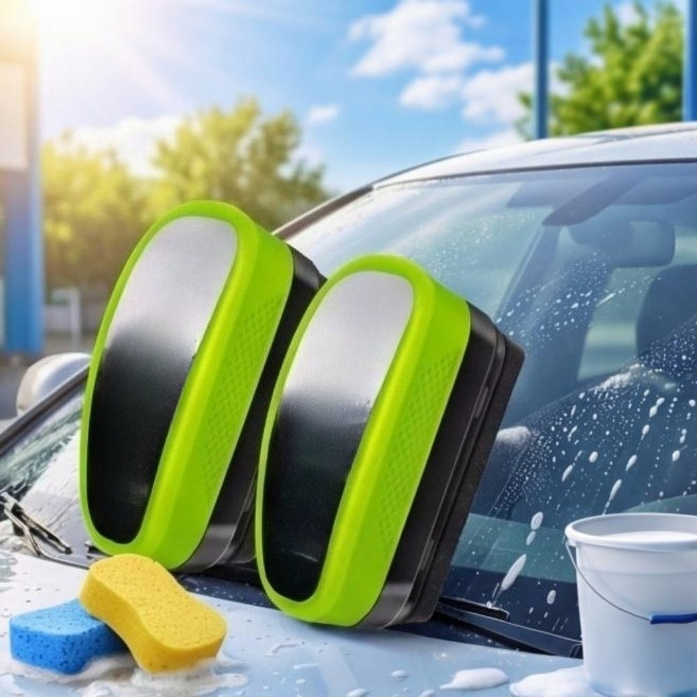 Set Of 2 Auto Glass Care Brushes, Reusable Car Care Accessories For Windshields And Windows, Compact Glass Cleaning For Everyday Use, In The Garage, And On The Go photo 5