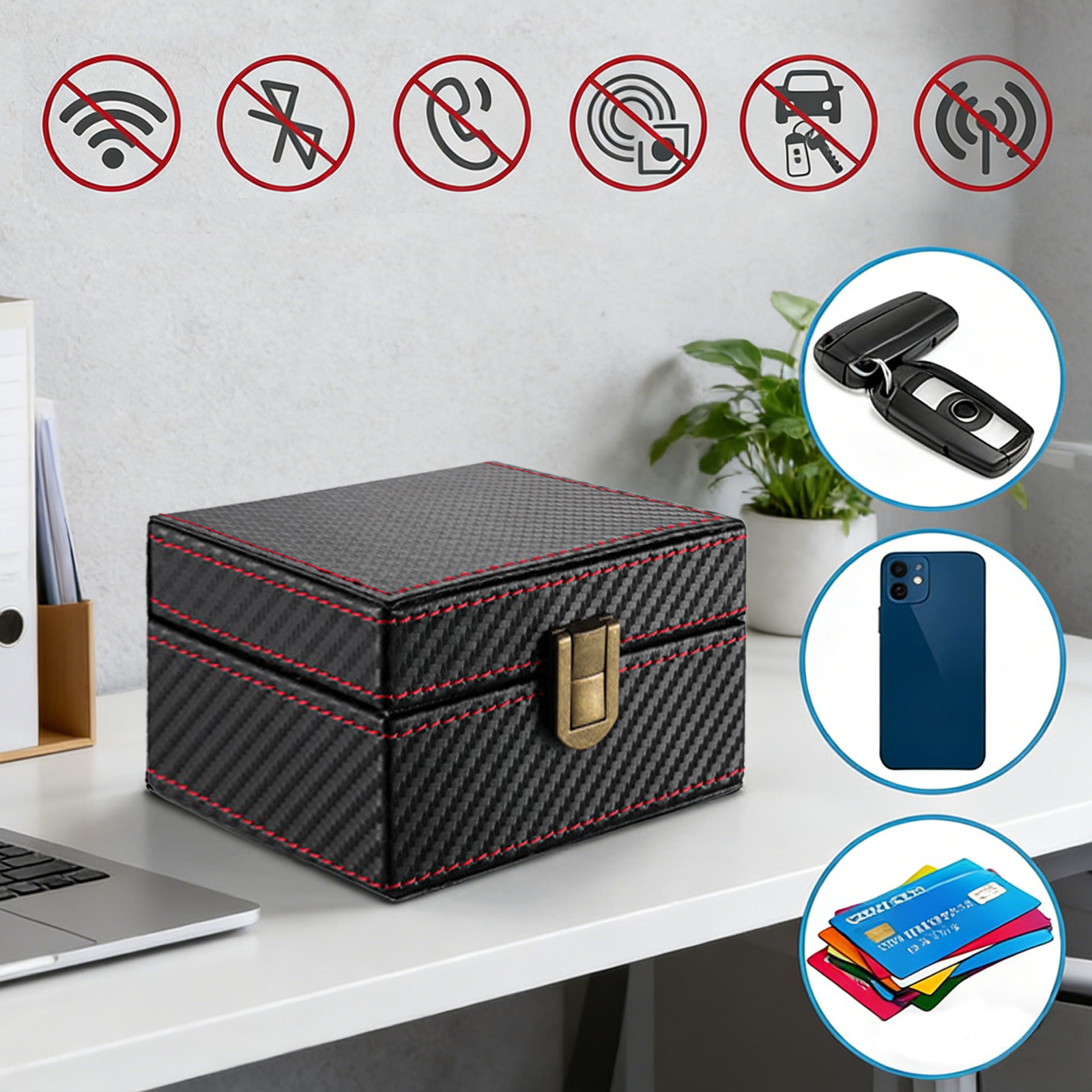 Car Key Storage Box With Keyless Go Protection Party Accessory Set photo 3