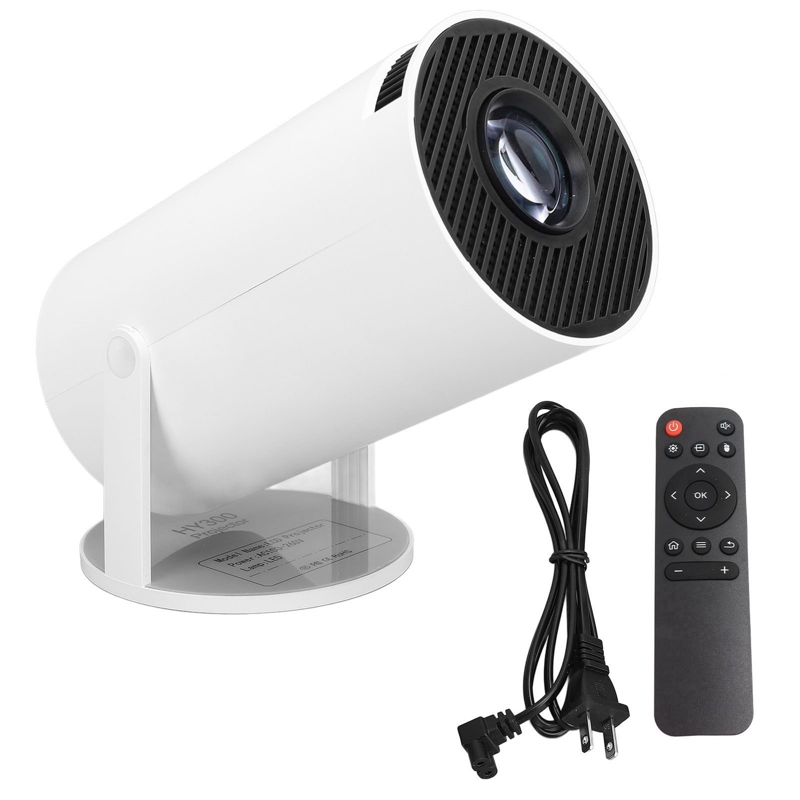 5G WiFi Bluetooth Projector 180 Degree Rotation FHD 1080P 1G RAM 8G ROM Portable Movie Projector For Android 11.0 100‑240V US Plug photo 6