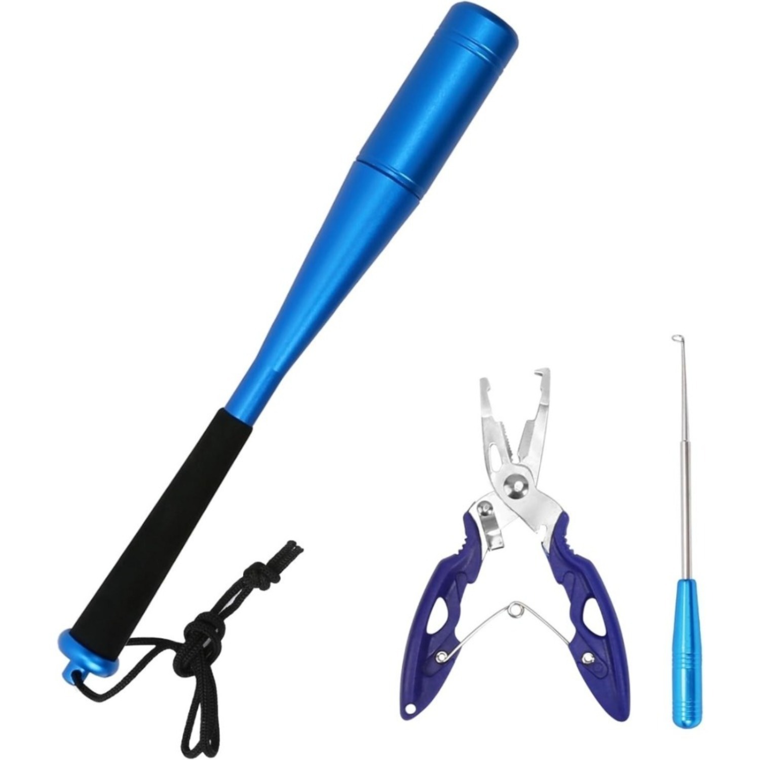 3-piece Fishing Fish-Killer Set 24.5 Cm Aluminum Fish-Killer Includes Fishing Pliers And Hook Remover Fishing Accessories For Beginners Outdoor Carp And Trout Fishing – Multi-piece Party Gift Set photo 2