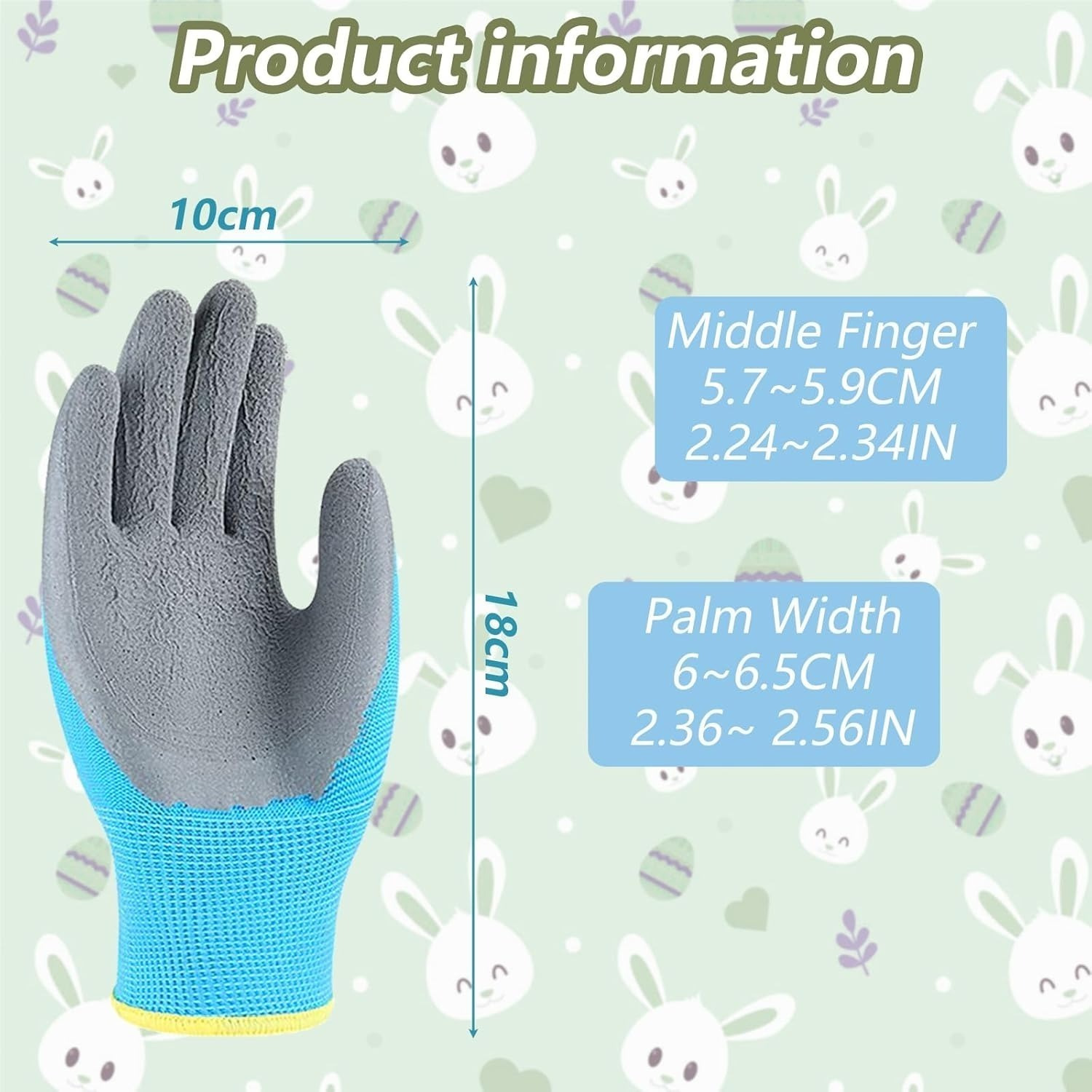 Set Of 3 Pairs Of Work Gloves, Ideal For The Beach And The Garden, For Collecting Shells And For Outdoor Activities; Also Suitable As Party Decorations photo 4