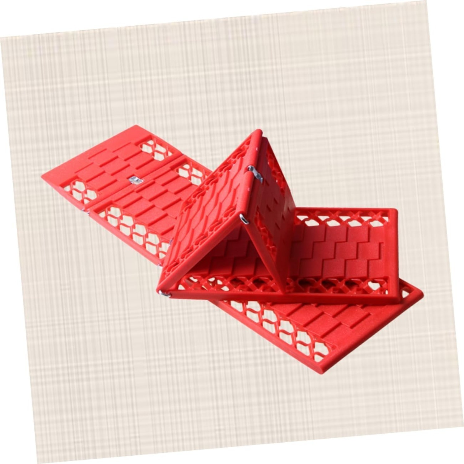 Red Snow Vehicle Folding Board–Recovery Mat For Snowmobiles, Sturdy Traction Aid For Stuck Vehicles, Compact Emergency Board For Deep Snow Rescue, Practical Recovery Board For Winter Adventures photo 4