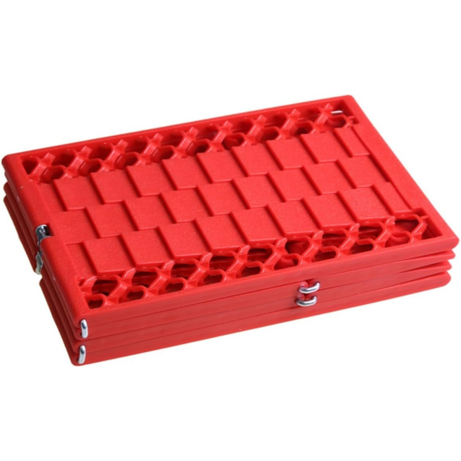 Red Snow Vehicle Folding Board–Recovery Mat For Snowmobiles, Sturdy Traction Aid For Stuck Vehicles, Compact Emergency Board For Deep Snow Rescue, Practical Recovery Board For Winter Adventures photo 2