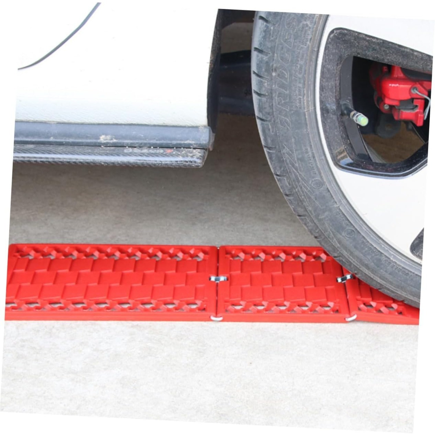 Red Snow Vehicle Folding Board, Red Foldable Recovery Mat For Snowmobiles, Sturdy Traction Aid For Stuck Vehicles,Emergency Board For Deep-Snow Rescue,Practical Recovery Board For Winter Adventure photo 2