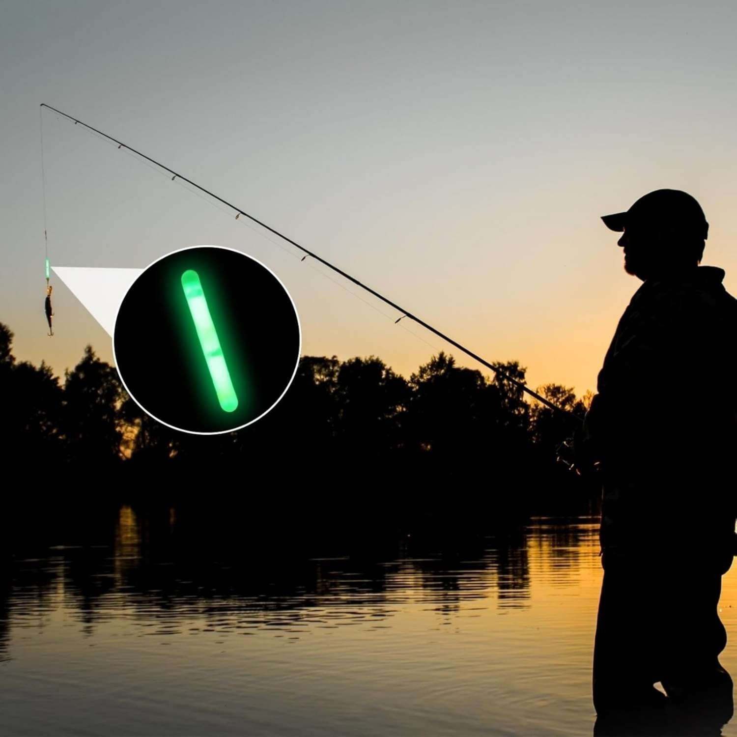 Set Of 50 Fishing Glow Sticks, 30 Meters Long, For Night Fishing And Deep-Sea Fishing Kits photo 5