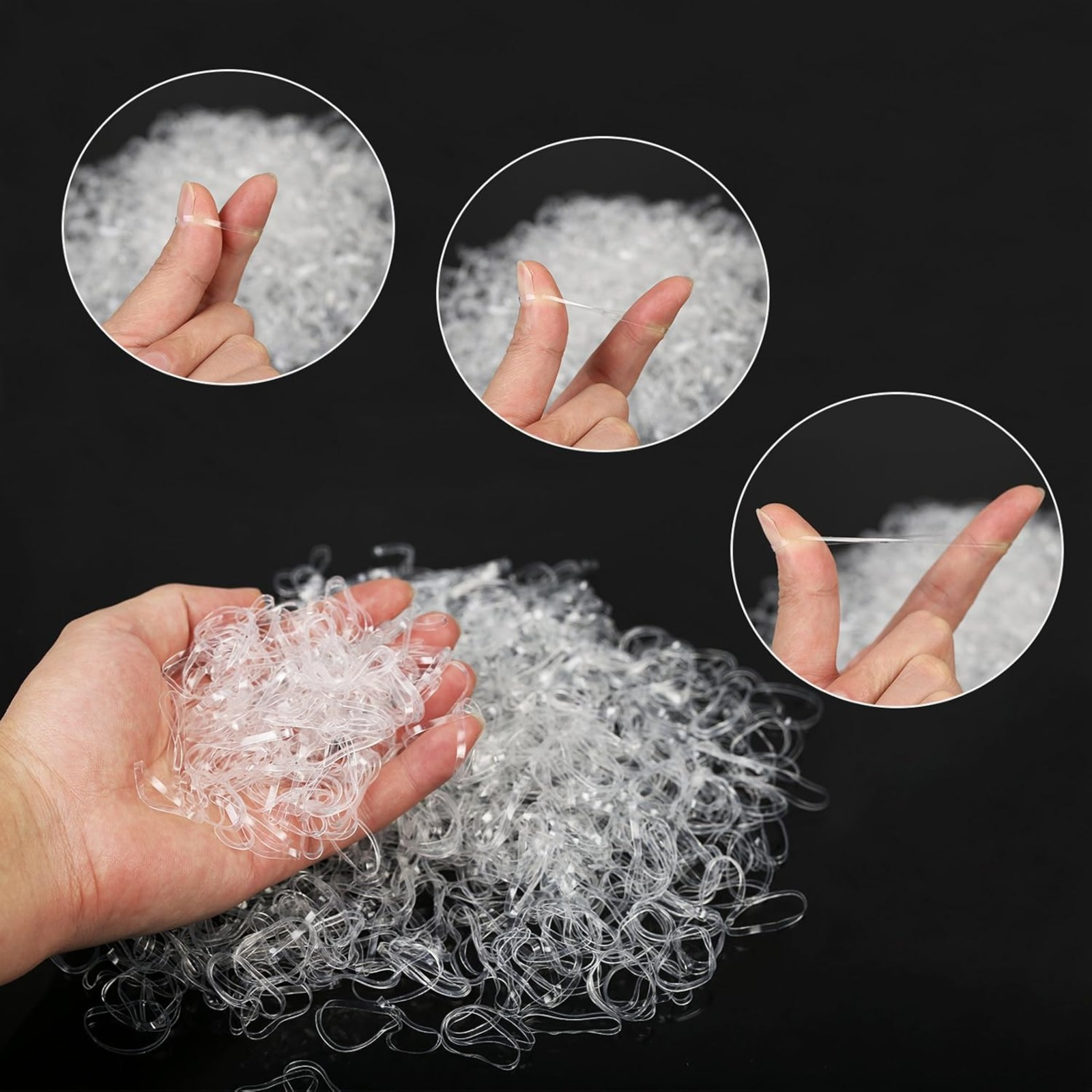 3,000 Clear Elastic Bands – Versatile For The Home, Office, And Organization – Party Supplies photo 5