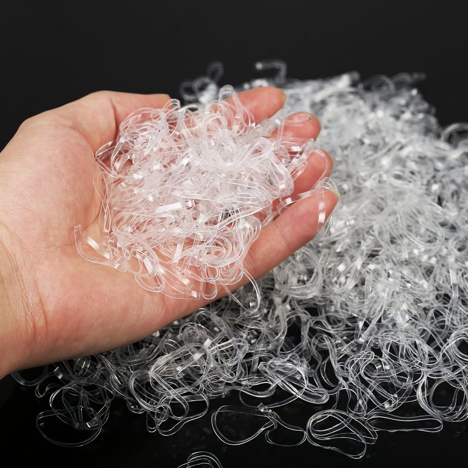 3,000 Clear Elastic Bands – Versatile For The Home, Office, And Organization – Party Supplies photo 2