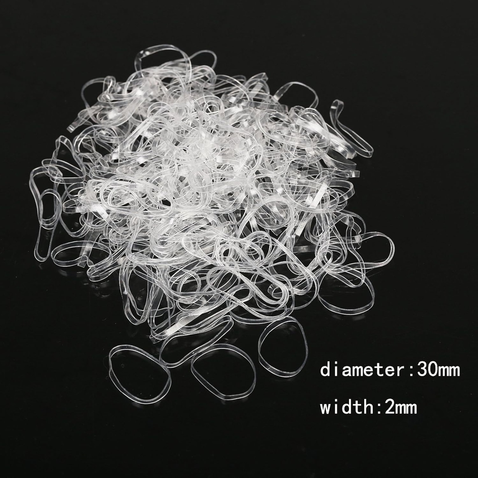 3,000 Clear Elastic Bands – Versatile For The Home, Office, And Organization – Party Supplies photo 3