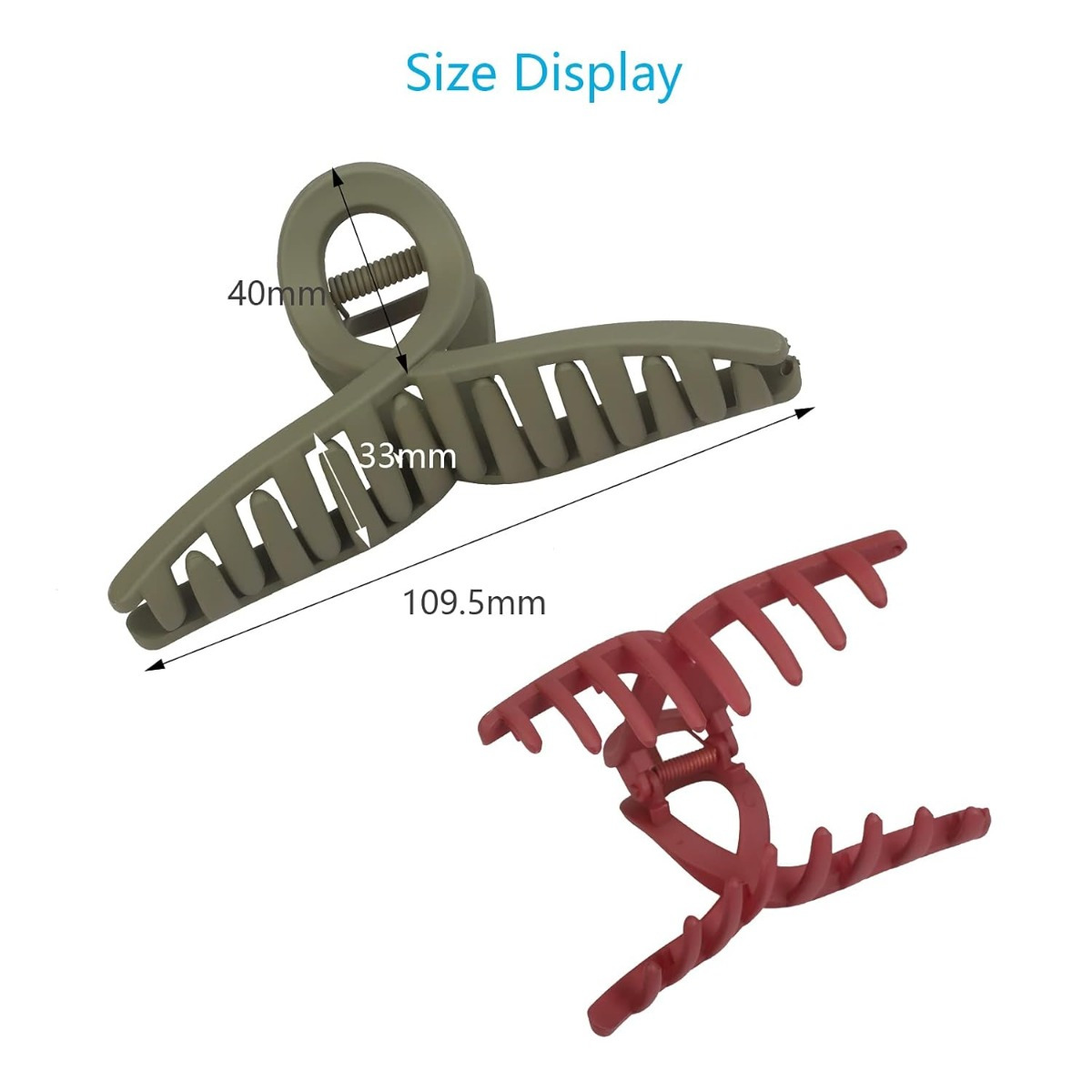 Multi-piece Party Gift Sets – 6-Piece Set Of Matte Hair Clips For Women, 4.3 Inches, Non-Slip Hairpins, Strong Hold Hair Claw Clips, Large Hair Clips For Women With Thick And Thin Hair photo 3