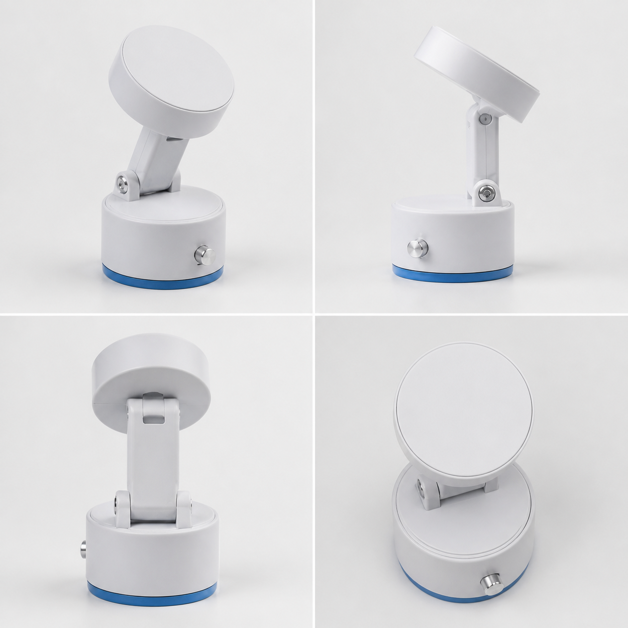 Mobile Phone Holder Magnetic Folding 360° Rotation 180° Adjustable Angle White photo 5