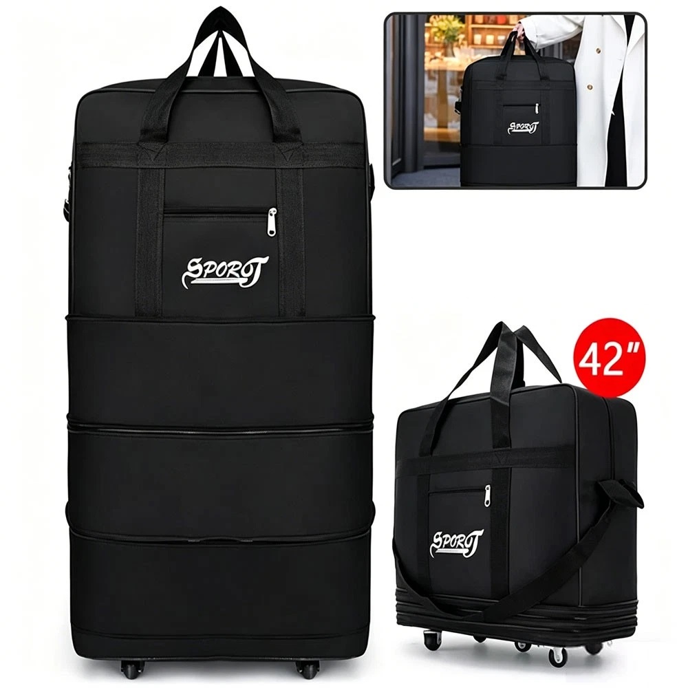 42in Extra Large Lightweight Luggage Trolley Suitcase Travel Bag Handbag BAG NEW photo 4