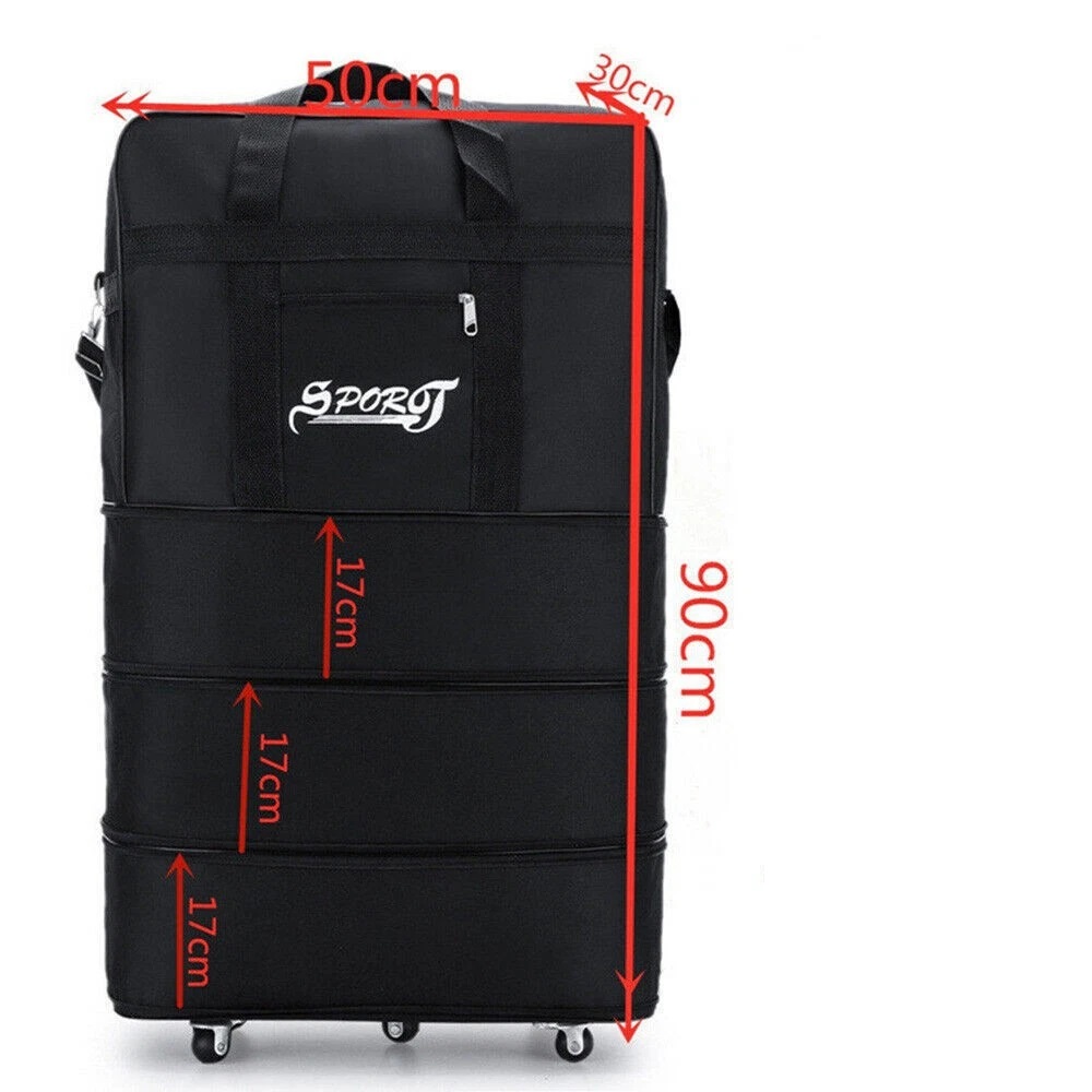 42in Extra Large Lightweight Luggage Trolley Suitcase Travel Bag Handbag BAG NEW photo 3