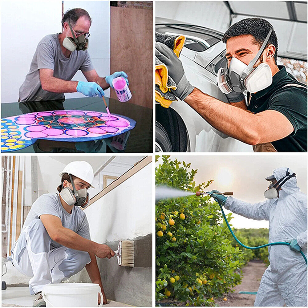 7 In 1Respirator Mask Suit Industry Painting Spray Dust Gas Mask  Respirator Mas photo 5