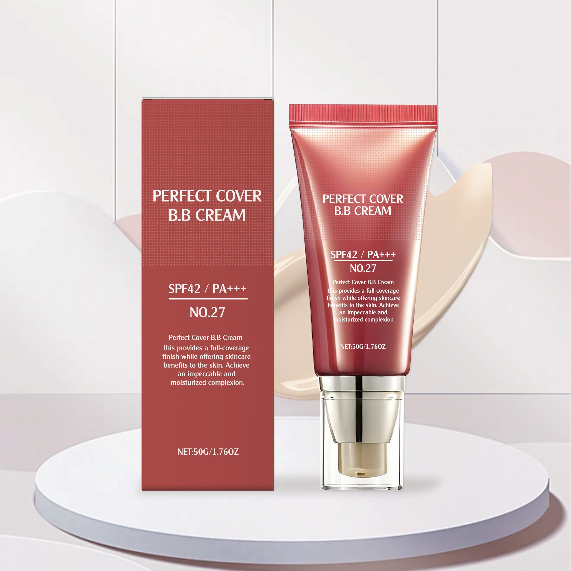 AMZ Soft-Finish Concealing BB Cream, Light, 50 g photo 6